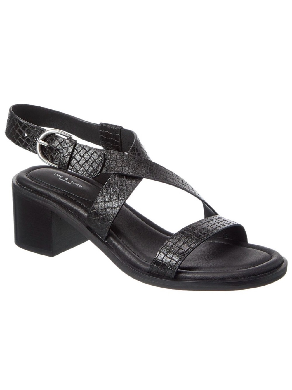 Rag & Bone Geo Block Embossed Leather Sandal LIKE NEW